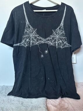 La Luna spider web bikini tshirt